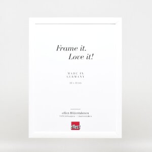 Effect Houten Fotolijst Profiel 43 wit hoogglans 25x80 cm Museumsglas