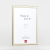 effect Holz-Bilderrahmen Profil 43 zilver 28x35 cm Museumsglas