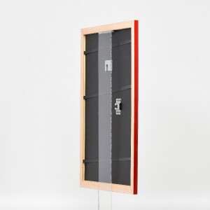 Clayre & Eef Effect Holz-Bilderrahmen Profil 43 rood hoogglans 30x40 cm museumglas