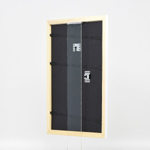 Clayre & Eef Effect Holz-Bilderrahmen Profil 43 wit hoogglans 30x45 cm Museumsglas