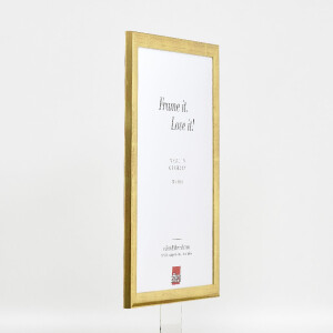 Clayre & Eef Effect Holz-Bilderrahmen Profil 43 Gold 35x100 cm met Museumsglas