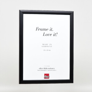 Clayre & Eef Effect Holz-Bilderrahmen Profil 43 zwart 35x100 cm Museumsglas