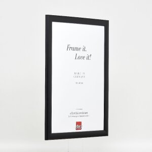 Clayre & Eef Effect Holz-Bilderrahmen Profil 43 zwart 40x50 cm met museumglas