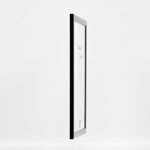 Clayre & Eef Effect Holz-Bilderrahmen Profil 43 zwart hoogglans 40x50 cm museumglas