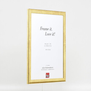 Clayre & Eef Effect Holz-Bilderrahmen Profil 43 goud 40x60 cm, museumglas, witte wandbevestiging