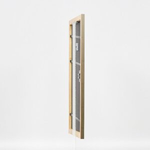 Effect Holz-fotolijst Profil 43 zilver 45x80 cm met museumglas