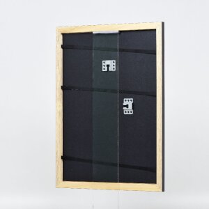 Effect Houten Schilderijlijst Profiel 43 Zwarte Hochglanz 50x100 cm Museumsglas