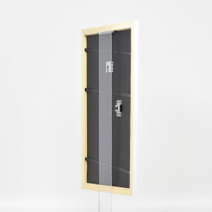 Clayre & Eef effect Holz-Bilderrahmen Profil 43 wit hoogglans 50x50 cm Museumsglas