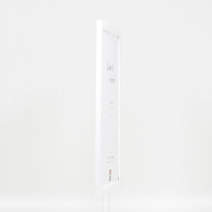 Effect Holz-Bilderrahmen Profil 43 wit hoogglans 50x75 cm Museumsglas