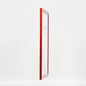 Effect Holz-Bilderrahmen Profil 43 rood hoogglans 50x75 cm Museumsglas