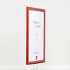 Effect Holz-Bilderrahmen Profil 43 rood hoogglans 50x75 cm Museumsglas