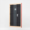 Effect houten fotolijst Profil 43 rood hoogglans 60x60 cm met museumsglas