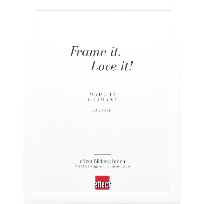 Effect Houten Fotolijst Profiel 43 wit hoogglans 59,4x84,1 cm met museumsglas