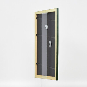 Effect Holz-Bilderrahmen Profil 43 tannengroen 60x90 cm Museumsglas