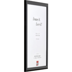 Effect Holz Bilderrahmen Profil 43 zwart hoogglans 62x93 cm Museumsglas