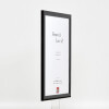 effect Houten Fotolijst Profiel 43 zwart hoogglans 70x100 cm Museumsglas