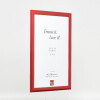effect Houten fotolijst Profil 43 rood hoogglans 14,8x21 cm met museumglas