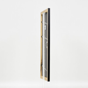 effect Holz-Bilderrahmen Profil 43 zwart 30,5x91,5 cm museumglas