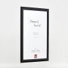 Effect Holz-fotolijst Profil 43 zwart hoogglans 61x91,5 cm met museumglas
