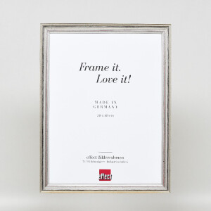 Effect Holzrahmen Profil 44 zilver 62x93 cm houten fotolijst met museumglas