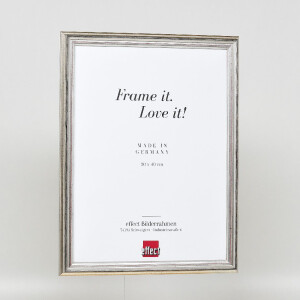 Effect Holzrahmen Profil 44 zilver 62x93 cm houten fotolijst met museumglas