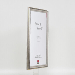 Effect Holzrahmen Profil 44 zilver 62x93 cm houten fotolijst met museumglas