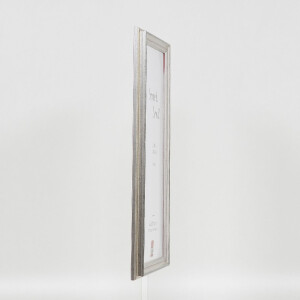 Effect Holzrahmen Profil 44 zilver 62x93 cm houten fotolijst met museumglas