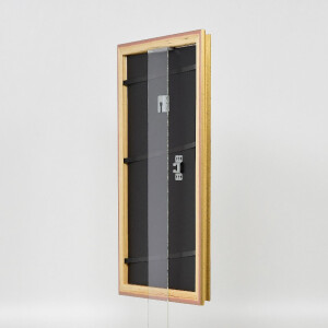 Effect Holzrahmen Profil 44 goud 14,8x21 cm massief houten fotolijst met museumsglas