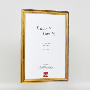 Effect Holzrahmen Profil 44 goud 14,8x21 cm massief houten fotolijst met museumsglas