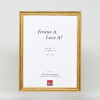 Effect Holzrahmen Profil 44 goud 14,8x21 cm massief houten fotolijst met museumsglas