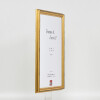 Effect Holzrahmen Profil 44 goud 14,8x21 cm massief houten fotolijst met museumsglas
