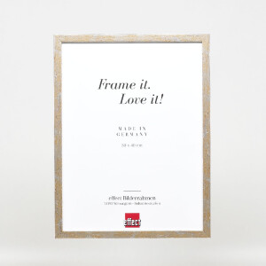 Effect Holzrahmen Profil 51, antiek zilver, 18x24 cm, museumglas