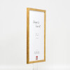 Clayre & Eef effect houten fotolijst Profil 51 antikgoud 21x29,7 cm met museumglas
