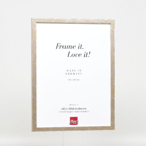 Effect Holzrahmen Profil 51 antikzilver 25x30 cm met museumsglas