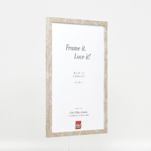 Effect Holzrahmen Profil 51 antikzilver 25x30 cm met museumsglas