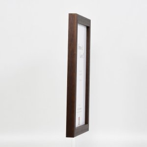 Effect houten fotolijst profiel 52 donkerbruin 13x18 cm museumglas