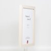 Effect houten fotolijst profiel 52 wit 18x32 cm Museumglas