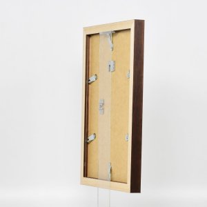 Effect houten fotolijst profiel 52 donkerbruin 25x70 cm museumglas
