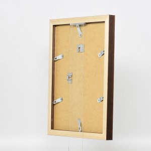 Effect houten fotolijst profiel 52 donkerbruin 50x60 cm museumglas