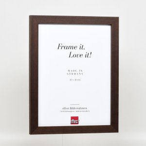 Effect houten fotolijst profiel 52 donkerbruin 50x60 cm museumglas