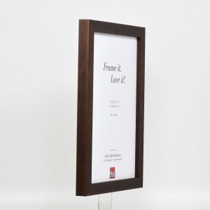 Effect houten fotolijst profiel 52 donkerbruin 50x60 cm museumglas