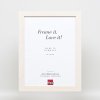 Effect houten fotolijst Profiel 52 wit 30,5x91,5 cm museumglas