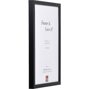 effect Houten fotolijst Profil 58 Zwart 18x24 cm met museumglas