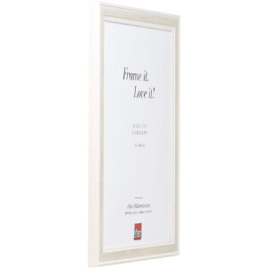 effect Holzbilderrahmen Profil 64 wit 9x13 cm met museumglas