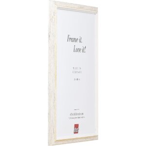 Effect Holzrahmen Profil 67 wit 10x10 cm met museumglas