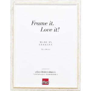 Effect Holzrahmen Profil 67 wit 50x50 cm met museumglas