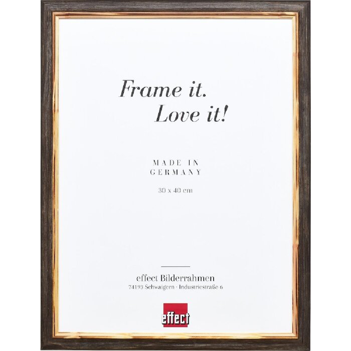 Effect Houten Lijst Profil 67 Donkerbruin 30,5x91,5 cm met Museumsglas