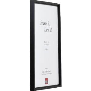 Effect Holz fotolijst Profil 69 zwart 18x32 cm Museumsglas