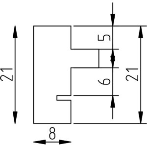 Effect Holz fotolijst Profil 69 grijs 18x32 cm met museumsglas