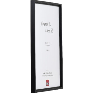 Effect Holz-Bilderrahmen Profil 69 zwart 27x48 cm museumglas